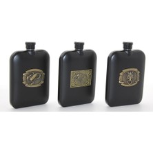 Zamerya Paslanmaz Çelik Kabartmalı Tekli 6 Oz Matara ALK2666