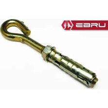 Zamerya Gömlekli Kancalı Kapalı Çelik Dübel M6 - 10 Adet