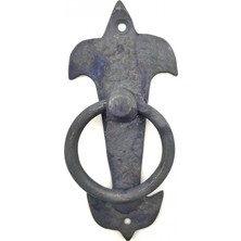 Zamerya Antika Tarz Dekoratif Pirinç Lale Kapı Halkası - 165X70MM, Oksit
