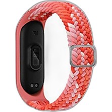 Zamerya Mi Band 7 Kordon - Pembe-Kırmızı