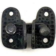 Zamerya Antika Tarz Dekoratif Pirinç Mini Kapak Mandalı - 40X45 Mm, Oksit