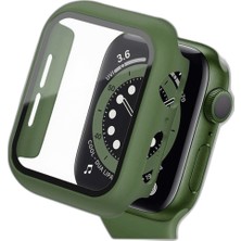 Zamerya Watch Ultra 49MM Camlı Kasa Ekran Koruyucu - Koyu Yeşil