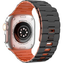 Zamerya Watch Ultra 49MM Wowen Kordon (Saat Değildir) - Siyah-Turuncu