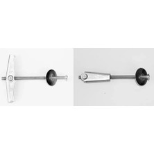 Zamerya Metal Alçıpan Paraşüt Dübel Vidalı 8 cm - 20 Adet