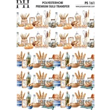 Polyesterhobi Premium Sulu Transfer 25X35 cm Mutfak Bordür Desenli  Ps 161