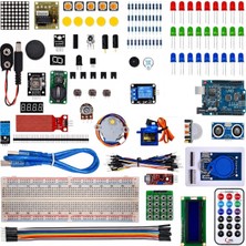 Emes Robotik Arduino 168 Parça Uno R3 Robotik Kodlama Profesyonel Rfıd Süper Başlangıç Proje Eğitim Seti T4