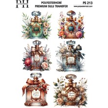 Polyesterhobi Premium Sulu Transfer 25X35 cm Parfüm Şişeleri Desenli Ps 213