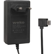 Weko WK-38111 Yerli Üretim 12 Volt - 2 Amper Micro USB L Uçlu Priz Tipi Adaptör