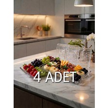 Paşabahçe 4 Lü 22X12 cm Sunum & Servis Tabağı