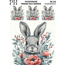 Polyesterhobi Premium Sulu Transfer 25X35 cm Tavşan Desenli Ps 215