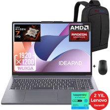 Lenovo Ideapad Slim 3 Amd Ryzen 7 170 16GB 512GB SSD Fhd 15.3" WIN11 Taşınabilir Bilgisayar - Webzone Çanta - Mouse / 1 Yıl Kaspersky Yazılım Koruma WZ11