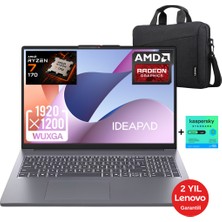 Lenovo Ideapad Slim 3 Amd Ryzen 7 170 16GB 512GB SSD Fhd 15.3" WIN11 Taşınabilir Bilgisayar - Lenovo Çanta / 1 Yıl Kaspersky Yazılım Koruma Wz3