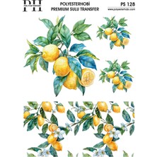 Polyesterhobi Premium Sulu Transfer 25X35 cm Limon Desenli Ps 128