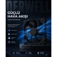 Derwell Sisteminizi Uçuşa Geçirin! Sessiz ve Güçlü Pc Kasa Fanı | Isınma Problemlerine Son Veren Maksimum Soğutma Performansı, Estetik Tasarım ve Üstün Malzeme Kalitesi Bir Arada!