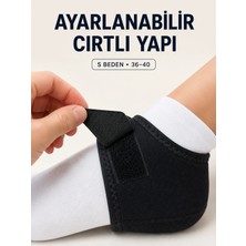 Nacario Mey Ithalat® S Beden Cırtlı Topuk Çorabı Ayarlanabilir Topuk ve Ayak Bileği Destekleyici