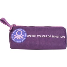 Benetton Monokrom Üçgen Kalem Kutu Mor 13150