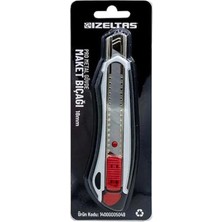 İzeltaş IZELTAS Pro Metal Gövde Emniyetli Otomatik Kilitli Maket Bıçağı 18 mm