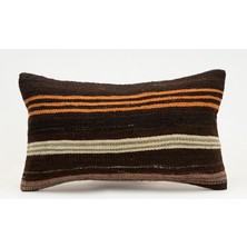 Kilim Wholesale El Yapımı Eski Kilimden Yapılmış Vintage Kırlent Kılıfı, Yün, 30X50 cm