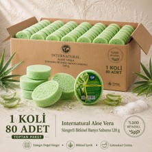 Dermolive Internatural Aloe Vera Süngerli Bitkisel Banyo Sabunu 80'li Koli (80 x 120 G)