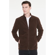Altınyıldız Classics Anti-Pilling Tüylenme Yapmayan Standart Fit Bato Yaka Sweatshirt Polar Ceket