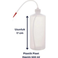 Mr. Crowley Piset 500 ml Yıkama Şişesi Laboratuvar Kullanıma Uygun