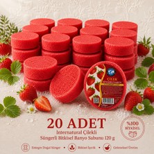Dermolive Internatural Çilekli Süngerli Bitkisel Banyo Sabunu 20'li Paket (20 x 120 G)