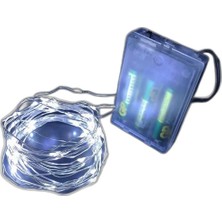 Zamerya GD957 Şerit Pilli Aydınlatma 3 Metre 30 Adet Beyaz Peri LED