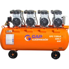 GAP Kompresör Sessiz ve Yağsız Hava Kompresörü 200 Lt 6 Hp