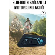 Marsilyan™- Interkom Intercom Kask Kulaklık BT22 Bluetooth Motosiklet Kulaklık 5.0 Bluetooth