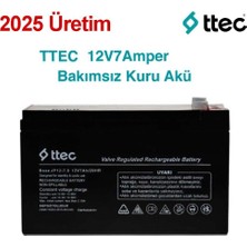 Ttec 12 V 7A Akü - 12V 7AH Base Kuru Akü 2025 Üretim