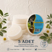 Dermolive Internatural Eşek Sütü Süngerli Bitkisel Banyo Sabunu 5'li Paket (5 x 120 G)