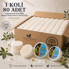 Dermolive Internatural Eşek Sütü Süngerli Bitkisel Banyo Sabunu 80'li Koli (80 x 120 G)