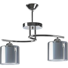 Fuji Modern Çiftcam Salon - Mutfak - Yatak Odası 2 Li Avize