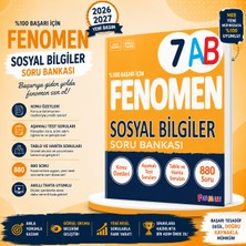 Fenomen 7. Sınıf Sosyal Bilgiler Soru Bankası – 2026-2027 Yeni Baskı | 880 Soru