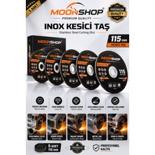 Moonshop Premium Quality 115 mm Inox Metal Kesme Taşı – 5 Adet