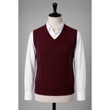 Castello ✨ Çocuk Unisex V Yaka Örgü Triko Süveter | Şık ve Modern Okul Kombini 👔🧶🎒 ✨