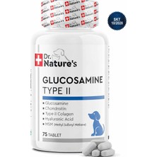Dr. Nature's Köpek Glukozamin 75 Tablet – Eklem Destekleyici MSM Kondroitin İçeren Hareket ve Kıkırdak Desteği