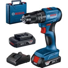 Bosch 4080654372 Gsb 185-LI Akülü Darbeli Vidalama Çift Akülü 18V 2 Ah