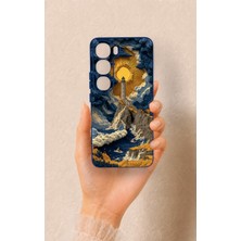 Vip Case Vivo V40 Lite 5g Uyumlu Deniz Feneri Desenli Silikon Kılıf