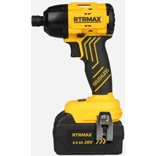 Rtrmax RTS5020 Şarjlı Torklu Vidalama Kömürsüz Çift Akülü 20V 4AH