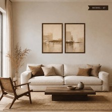 Akıllı Kağıt Statik Tutunma Özellikli Tablo - Poster Modern (Model- 47)