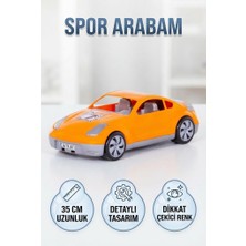 Farbu Oyuncak Spor Yarış Arabası 35 cm Nissan 350Z Tasarımlı Turuncu Eğlenceli Oyuncak Yarış Arabası