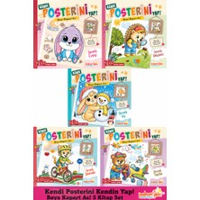 Parlayan Yıldız Kendi Posterini Kendin Yap! Boya Kopart As! 5 Kitap Set -2