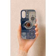 Vip Case iPhone 16 Uyumlu Türk Kahvesi ve Kilim Desenli Silikon Kılıf