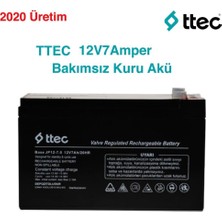 Ttec 12 Volt 7A Akü -12V 7 Ah Kuru Base Akü 2025 Üretim