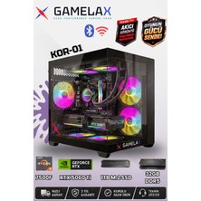 Gamelax Kor-01 Amd Ryzen5 7500F RTX5060 Ti 8gb 32GB Ddr5 Ram 1tb M.2 SSD 240MM Sıvı Soğutma Wi-Fi Masaüstü Gaming Bilgisayarı