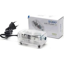 Sobo Akvaryum Tek Çıkışlı Şeffaf Hava Motoru 3W 3 Lt/dak AQ-009