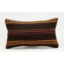 Kilim Wholesale El Yapımı Eski Kilimden Yapılmış Vintage Kırlent Kılıfı, Yün, 30X50 cm