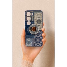 Vip Case Vivo V40 Lite 5g Uyumlu Türk Kahvesi ve Kilim Desenli Silikon Kılıf