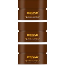 Nacario Bebak Kakao Özlü Bronzlaştırıcı Güneş Kremi, 100 Ml, Spf 0, 3 Adet